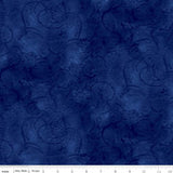 Painter's Watercolor Royal Blue by Riley Blake Fabrics Sold by the Half Yard