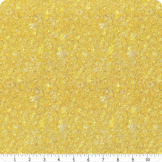 one yard cut Belle Enchanted Garden Markings Yellow by Windham Fabrics