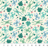 Pond Tales Mint Frogs 90605-60 from Northcott Sold by the Half Yard