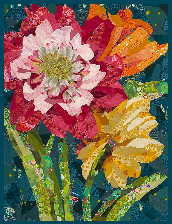 June Bloom Collage Pattern by Emily Taylor