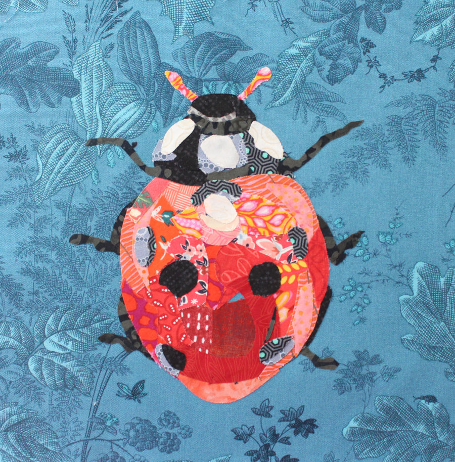 Ladybug Collage Pattern (Parchment Paper) by Emily Taylor