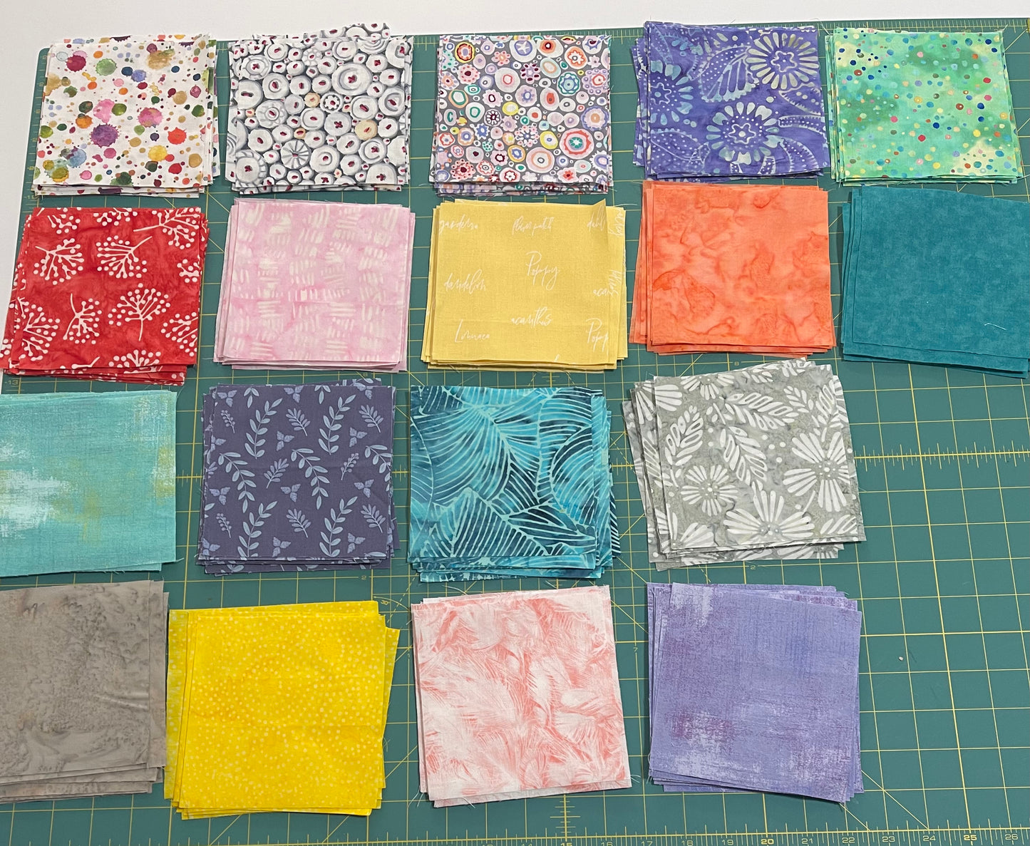 Bea's Custom 5" Pre-Cuts ~ Splashes of Color