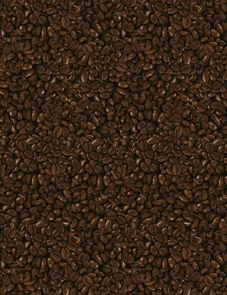 Coffee Beans from Timeless Treasures Sold by the Half Yard