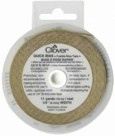Fusible Quick Bias Tape Gold 1/4" (6mm)