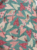 Poppy Scrappy Hearts 53455-3 by Chistina Adolph Collection for Windham Fabrics Sold by the Half Yard