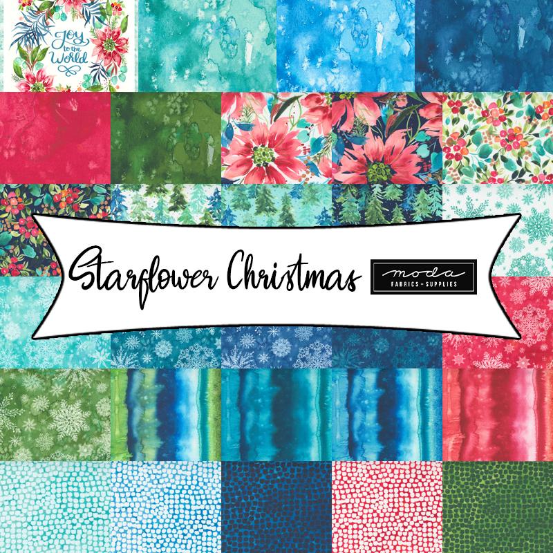 Starflower Christmas Jelly Roll - 2.5" Strips from Riley Blake