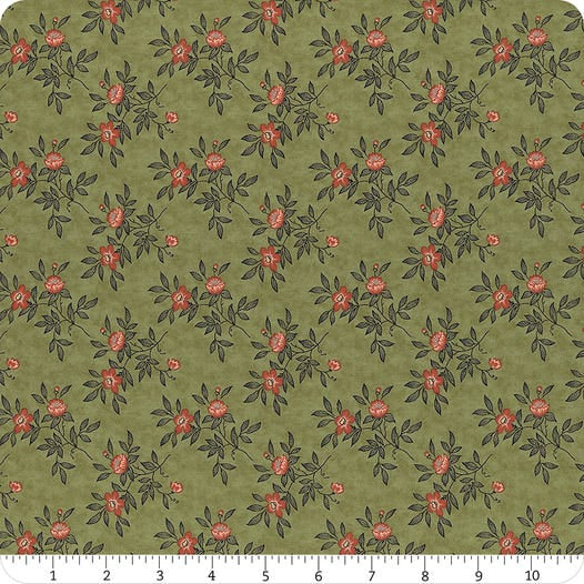 Rendezvous Eucalyptus Blooming by Moda Fabrics Sold by the Half Yard