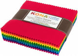 Kona Solid Brite 5" Squares From Robert Kaufman
