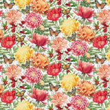 Morning Blossom White Main Floral by Northcott Sold by the Half Yard