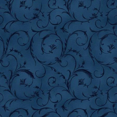 WIDE - Midnight Blue Beautiful Backing 108 inches Wide from Maywood Studios Sold by the Half Yard