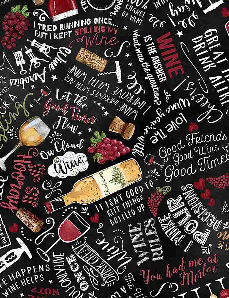 Wine Cellar Text from Timeless Treasures