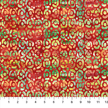 My Mother's Garden Large Dots Red Sold by the Half Yard