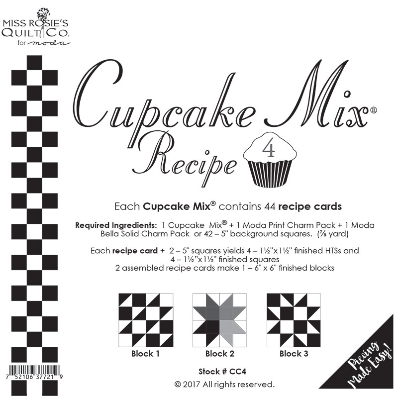 Miss Rosie's Cupcake Mix Recipe #4 from Moda Fabrics