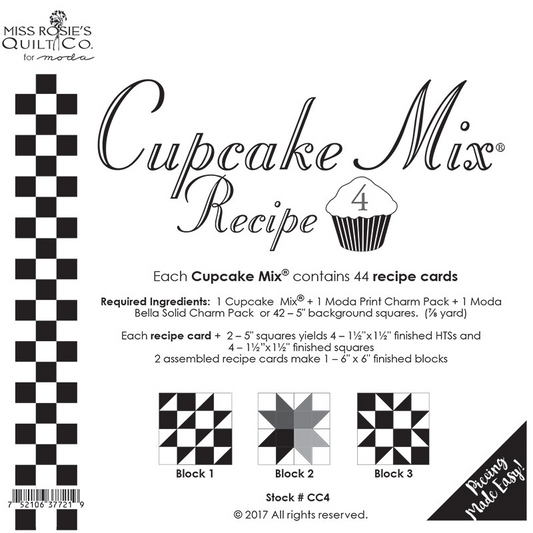 Miss Rosie's Cupcake Mix Recipe #4 from Moda Fabrics