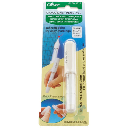 Chaco liner pen style marker with tapered white tip, easy-replacement handle