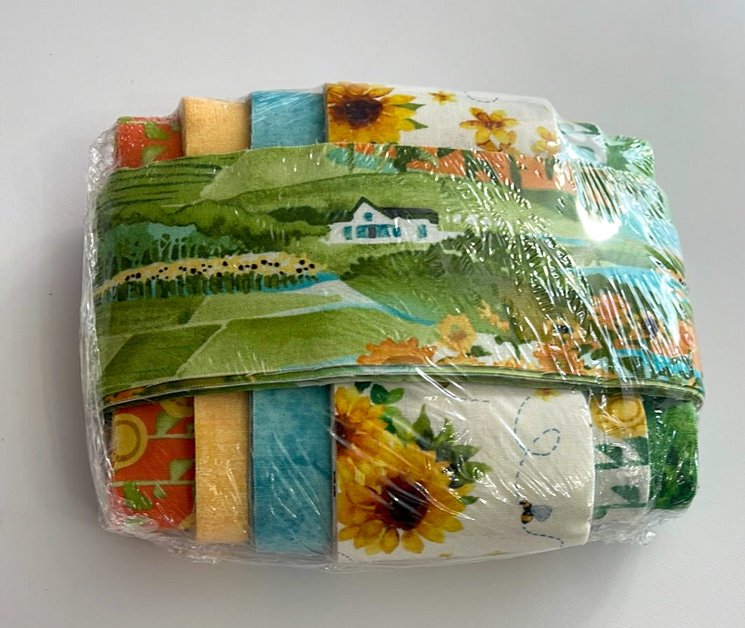 Sunflowers Junior Jelly Roll 2.5" Strip Bundle