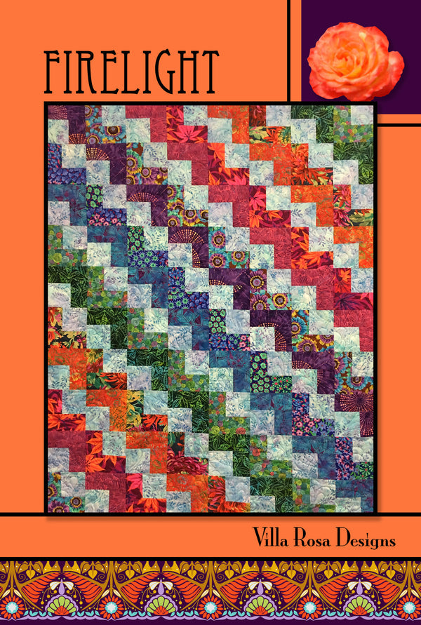 Firelight Quilt Pattern by Villa Rosa Designs