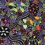 Corroboree from M&S Textiles Australia Sold by the Half Yard