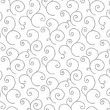 Gray/White Scroll Sold by the Half Yard