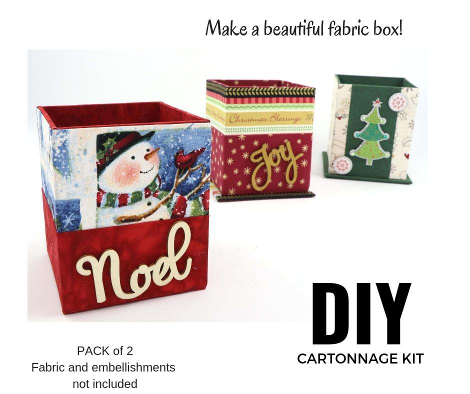 Colorway Arts Cartonnage Single Fabric Box - set of 2