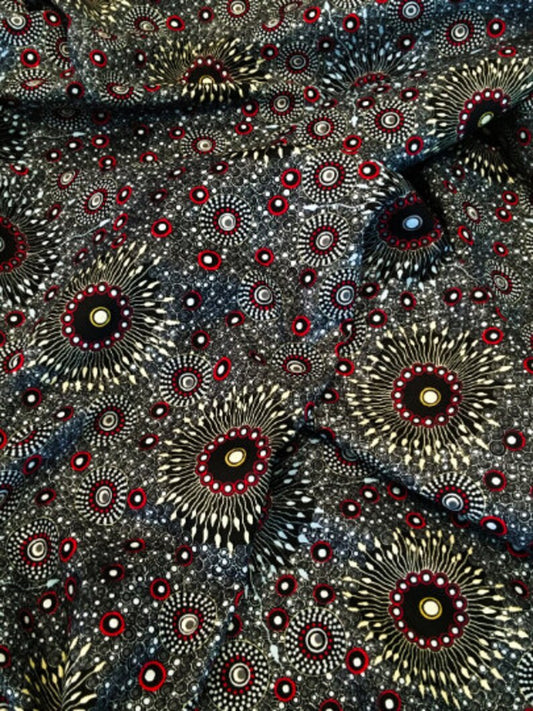 Onion Dreaming Black by M&S Textiles Australia Sold by the Half Yard