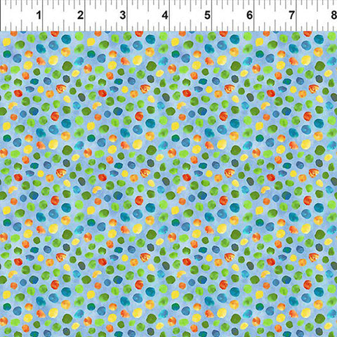 Jungle Friends Dots Multi by In The Beginning Fabrics Sold by the Half Yard