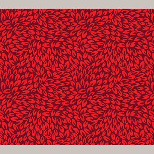 Petal Party Wie/Red by Kanvas Studio for Benartex Sold by the Half Yard