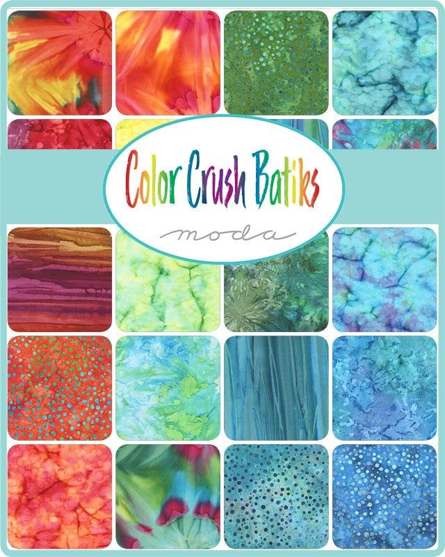 Color Crush Batiks Charm Pack by Moda Fabrics