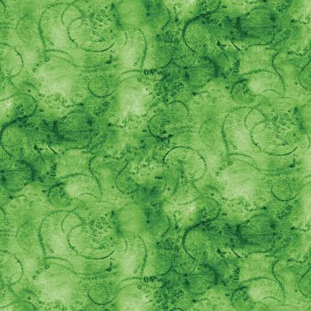 Painters Swirl Medium Green from Riley Blake Sold by the Half Yard