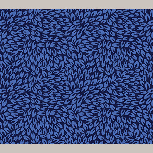 Petal Party Navy/Blue by Kanvas Studio for Benartex Sold by the Half Yard