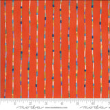 Lulu Chez Moi Stripes Clementine from Moda Fabrics Sold by the Half Yard